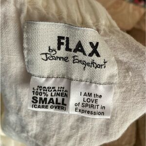 Flax cream colored long skirt.  Small. Button down front